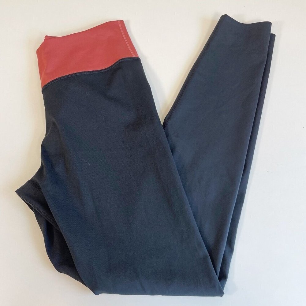 Nike‎ Womens One Luxe Dri-Fit Training Leggings Pink M Tight Fit Mid Rise